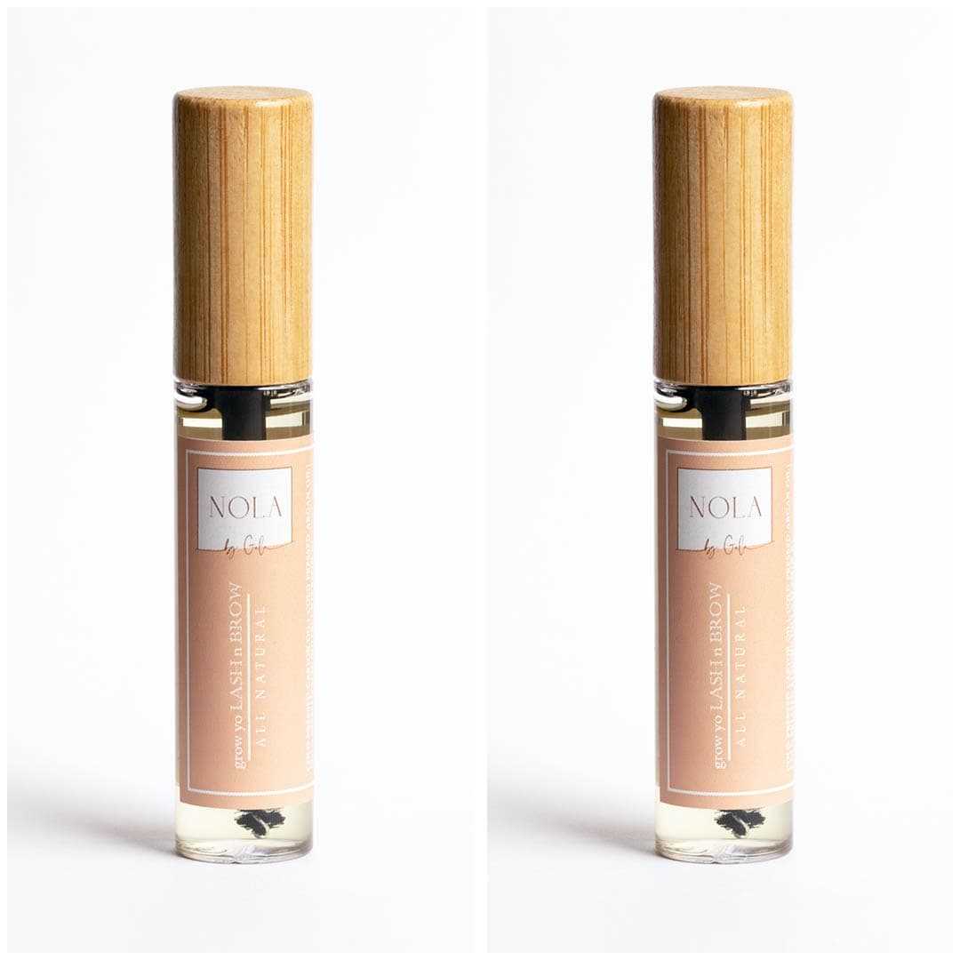 Nola By Gala_Grow Yo Lash N Brow Serum Eyelashes And Eyebrows Duo ORGANIC RAW CRUELTY-FREE PARABEN-FREE NON-GMO CHEMICALS FREE ALL-NATURAL. jpg.